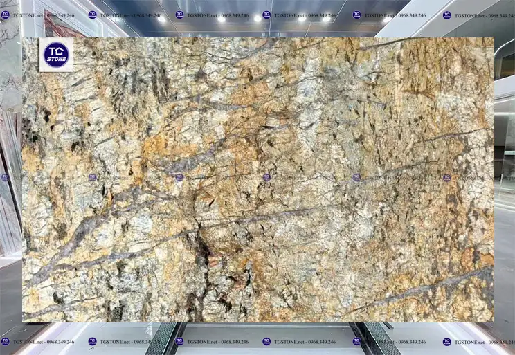 Đá Tự Nhiên Granite Crystal Gold