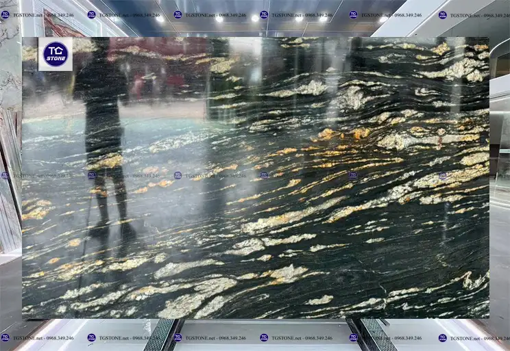 Đá Tự Nhiên Grannite Titanium Gold