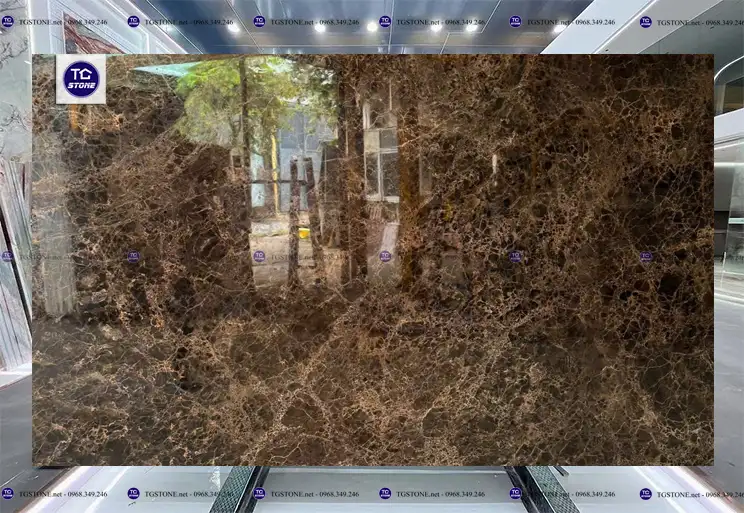 Đá Tự Nhiên Marble Nâu Đậm